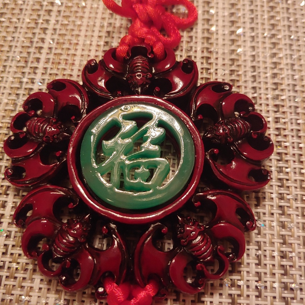 📿 Lucky Red Knot Chinese 🏮 Ornament Feng Shui 🆕